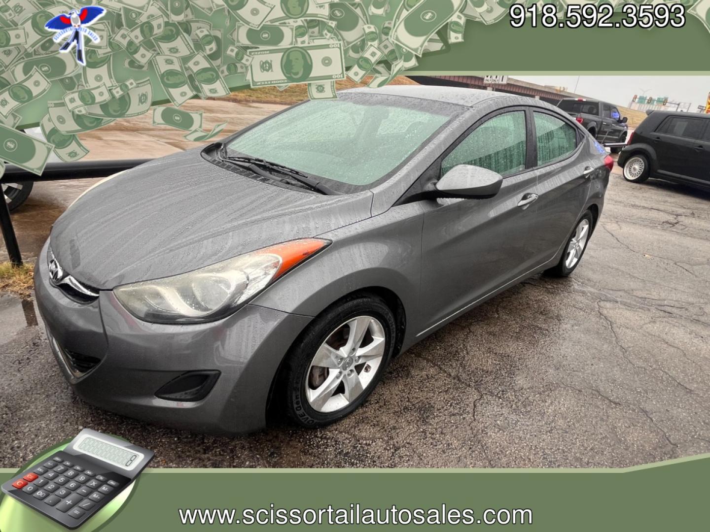 2013 GRAY HYUNDAI ELANTRA GLS; LIMITED Limited (5NPDH4AE1DH) with an 1.8L L4 DOHC 16V engine, 6-Speed Automatic transmission, located at 8101 E. Skelly Dr., Tulsa, OK, 74129, (918) 592-3593, 36.121891, -95.888802 - Photo#0